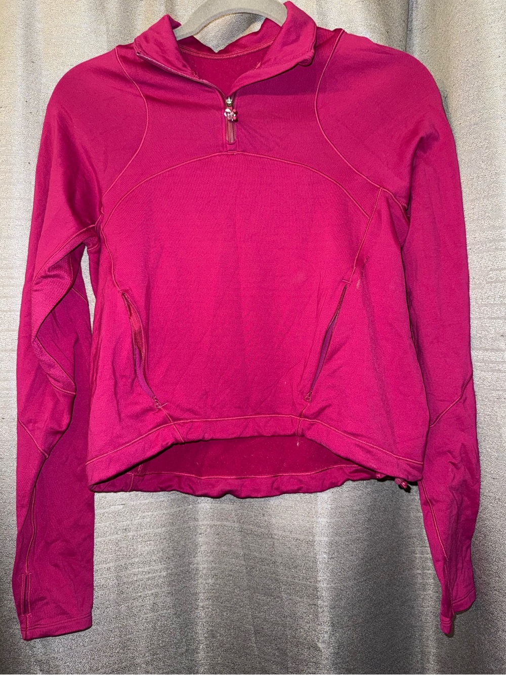 lululemon athletica Fuchsia Quarter-Zip Pullover